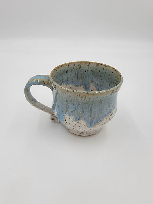 Wheel Thrown Blue Opal Collection Mug #10