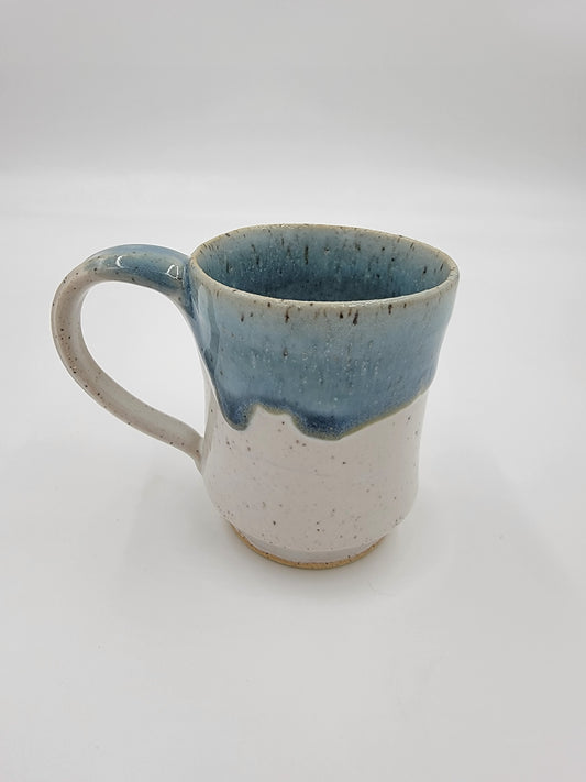 Wheel Thrown Blue Opal Mug #14