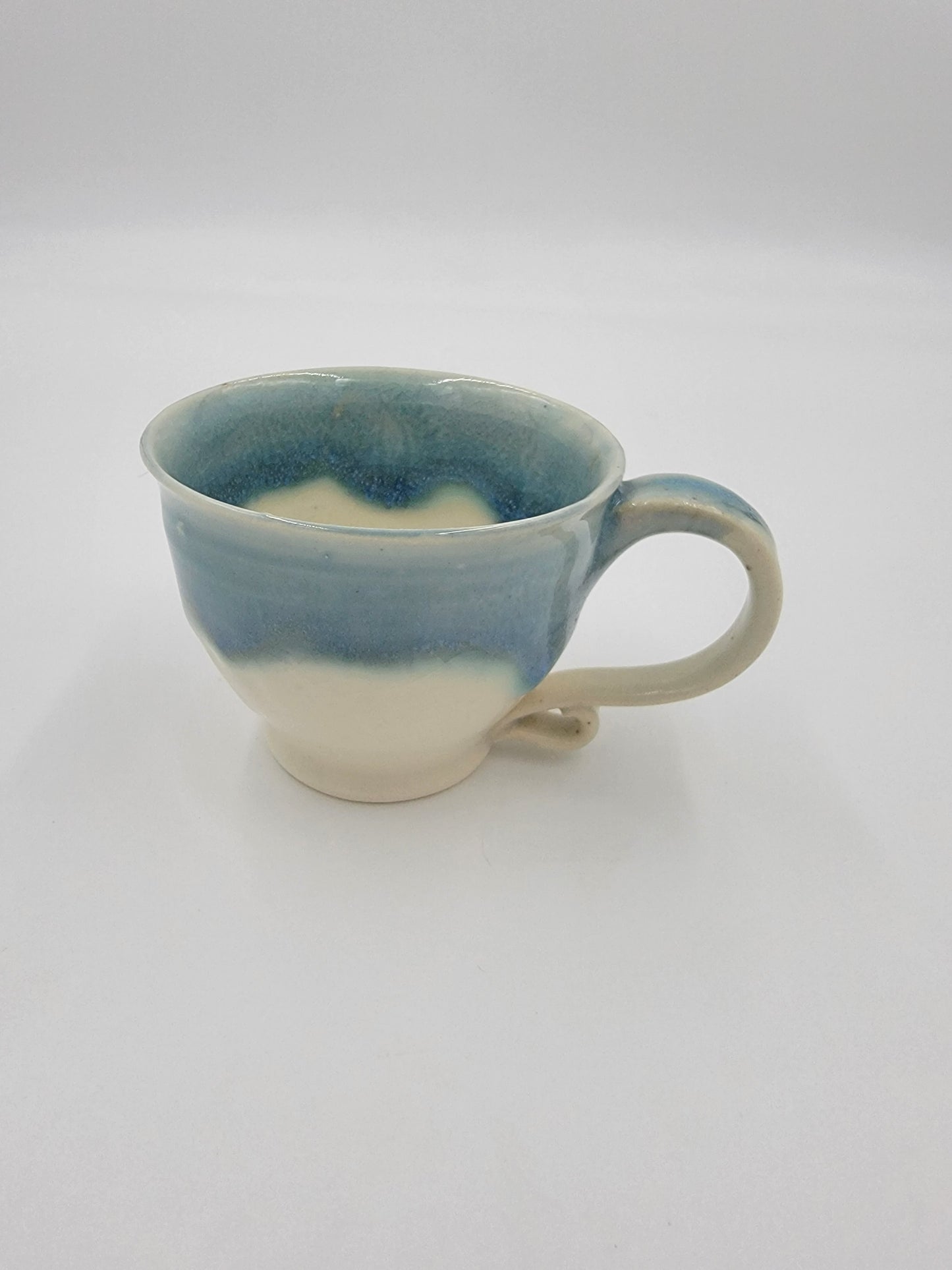 Wheel Thrown Blue Opal Collection Mug #15