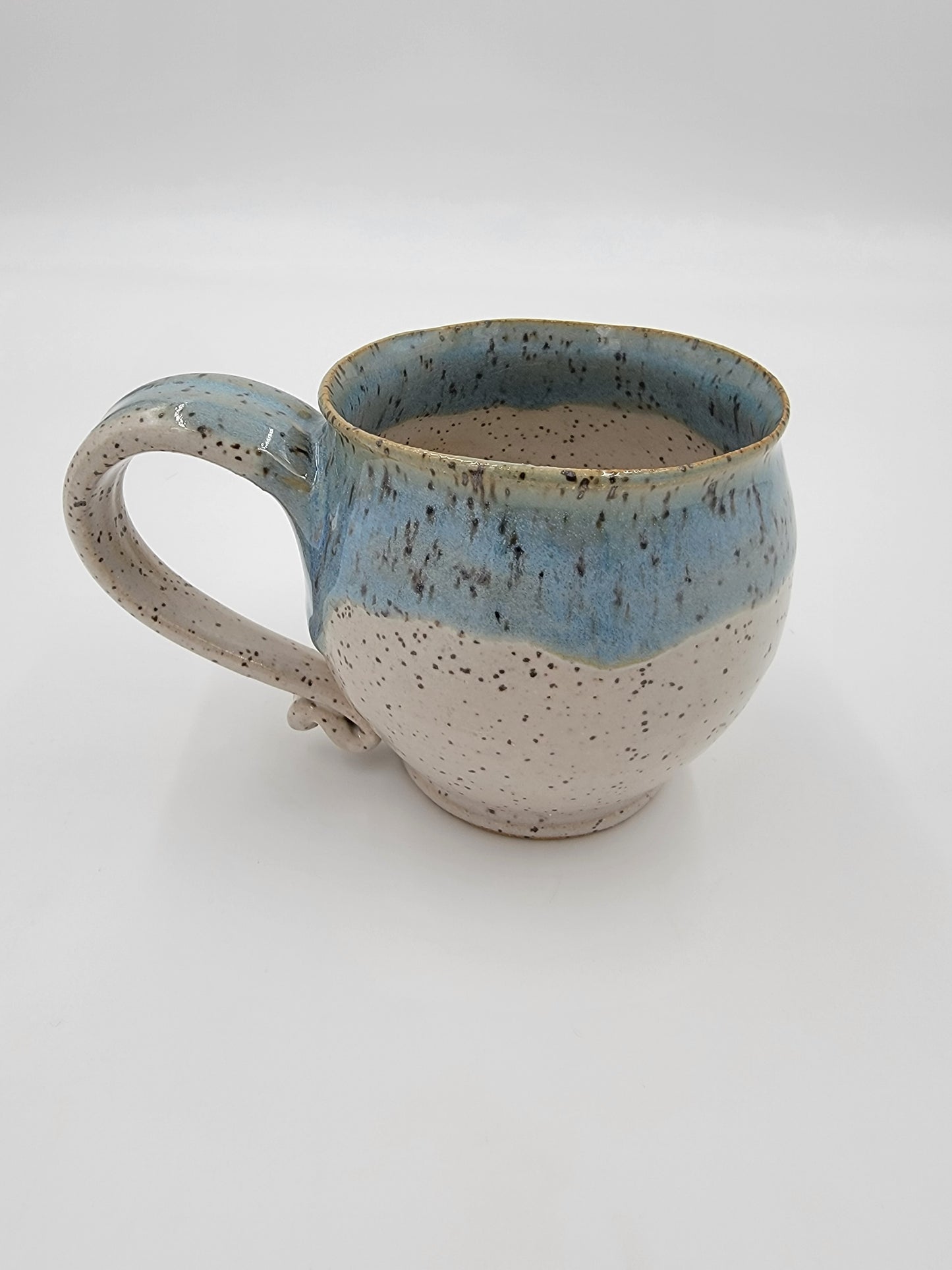 Wheel Thrown Blue Opal Collection Mug #16