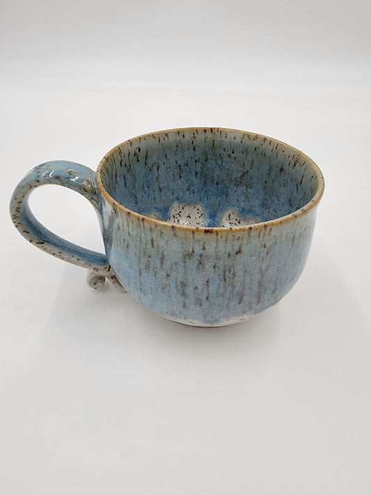 Wheel Thrown Blue Opal Collection Mug #17