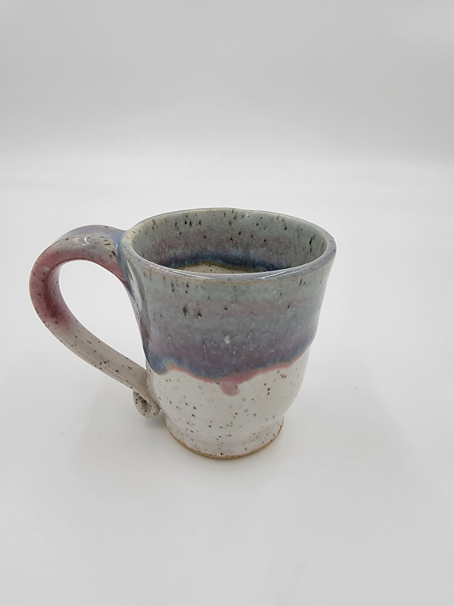 Wheel Thrown Blue Opal Collection Mug #19