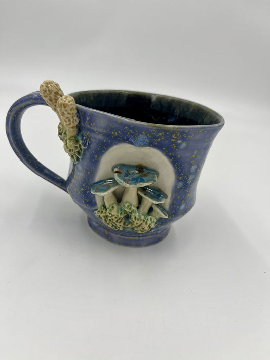 Mushroom mug - hydrangea