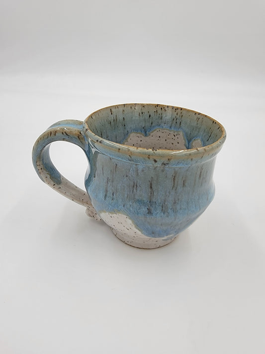 Wheel Thrown Blue Opal Collection Mug #21