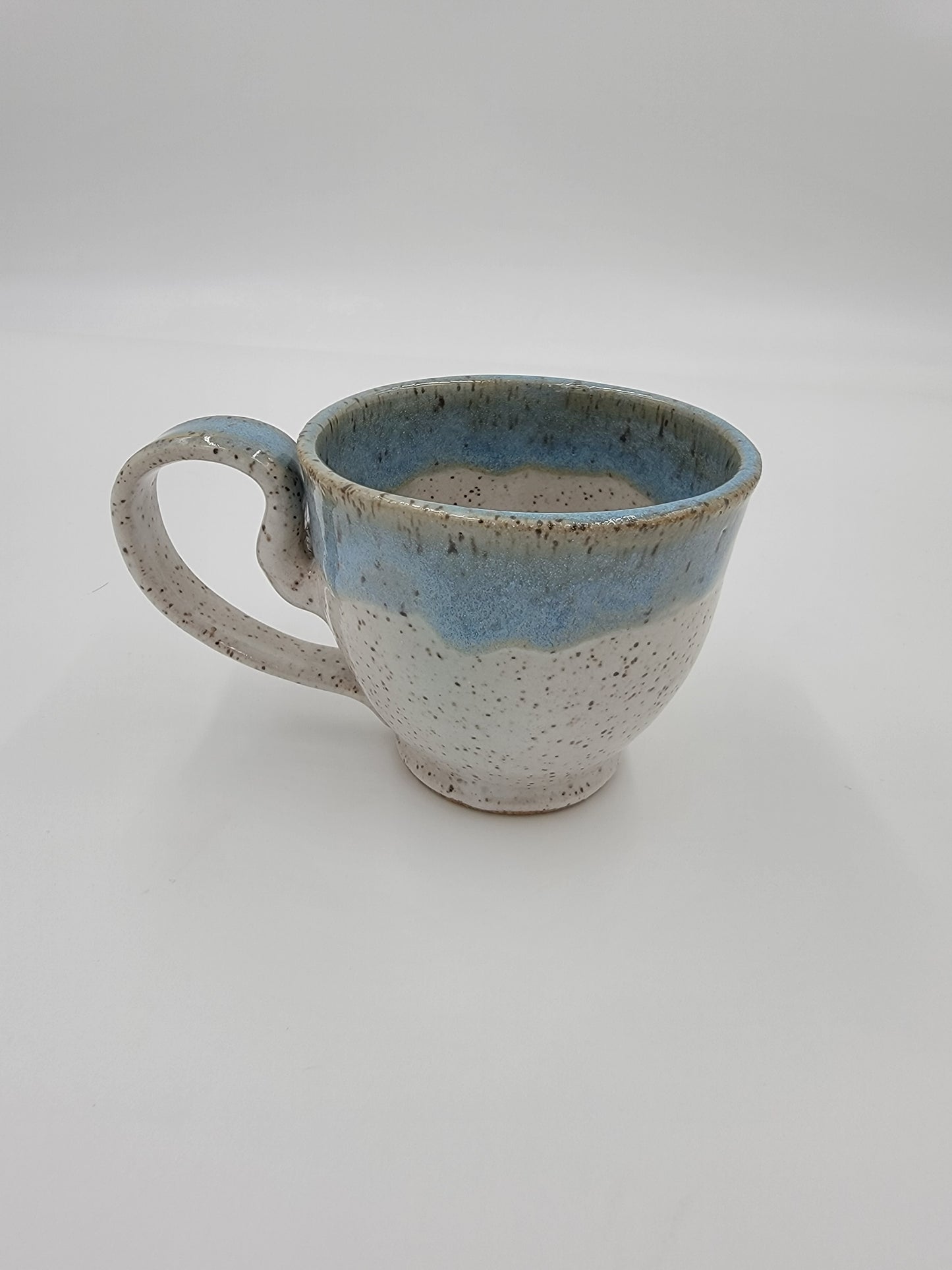 Wheel Thrown Blue Opal Collection Mug #23