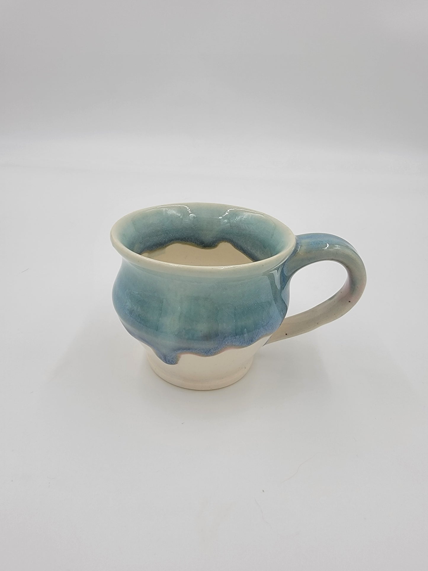 Wheel Thrown Blue Opal Collection Mug #4