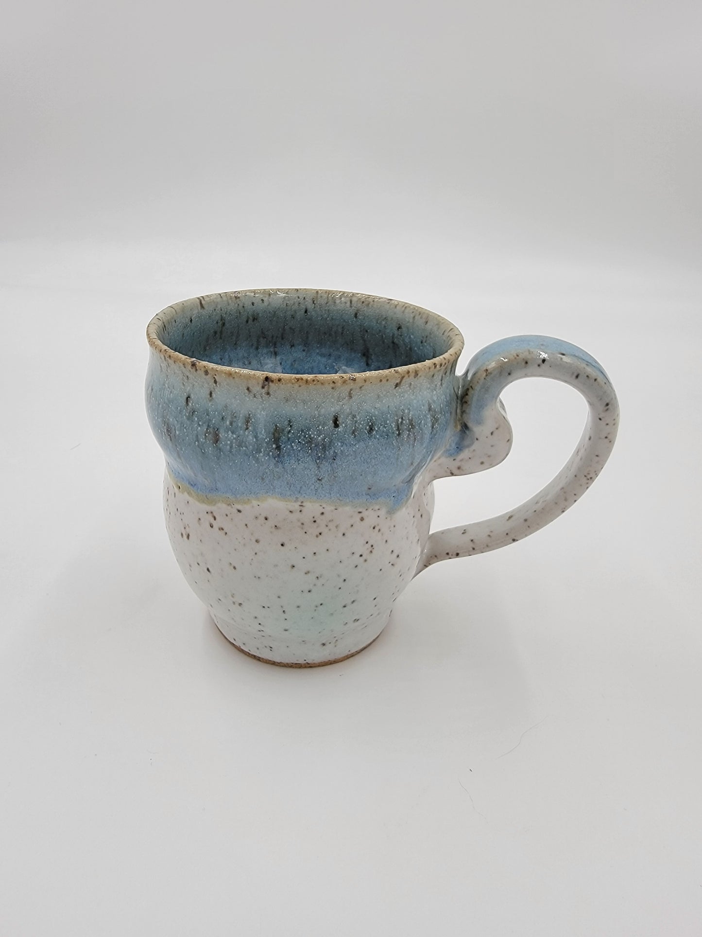 Wheel Thrown Blue Opal Collection Mug #5