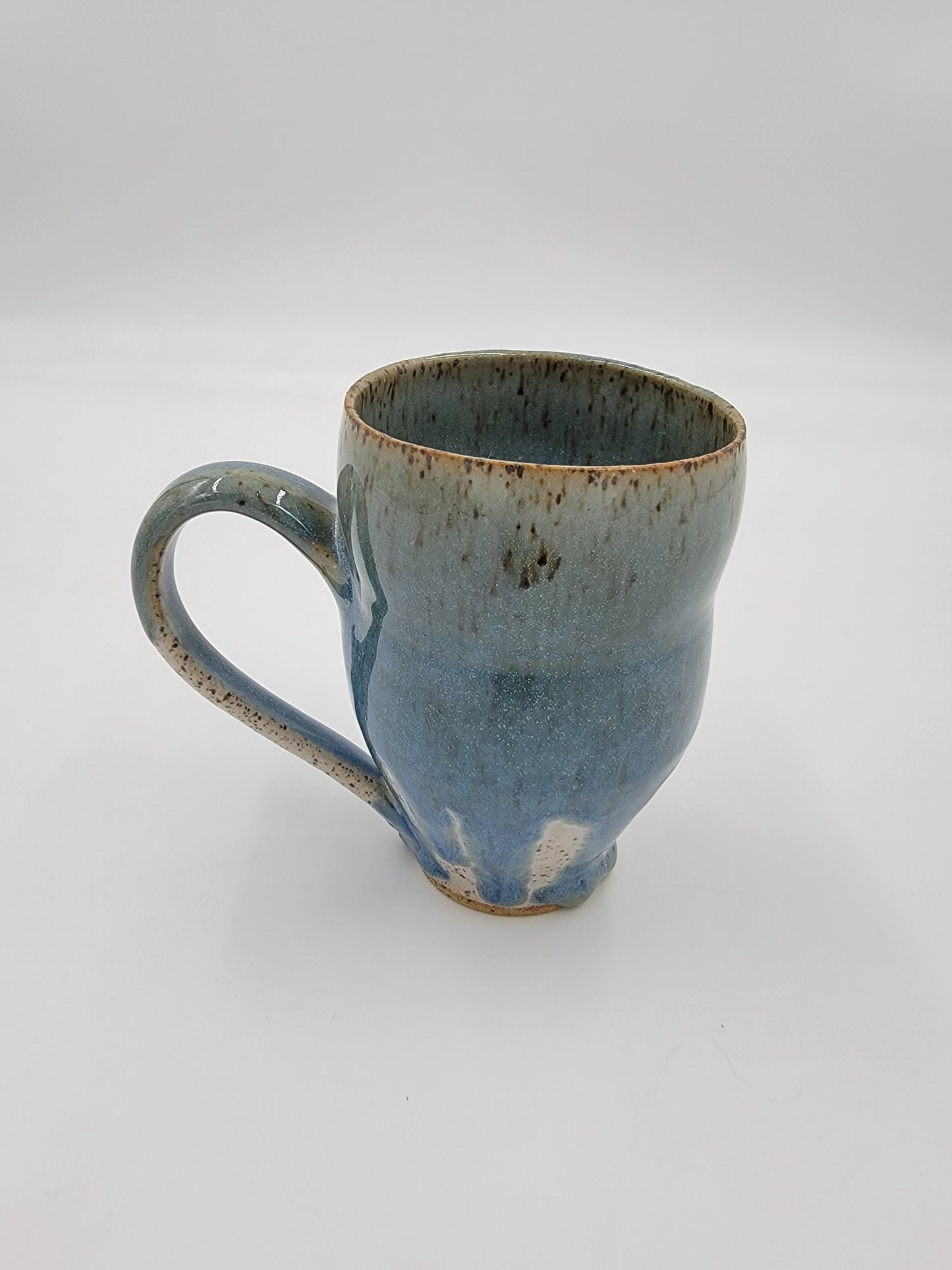 Wheel Thrown Blue Opal Collection Mug #7