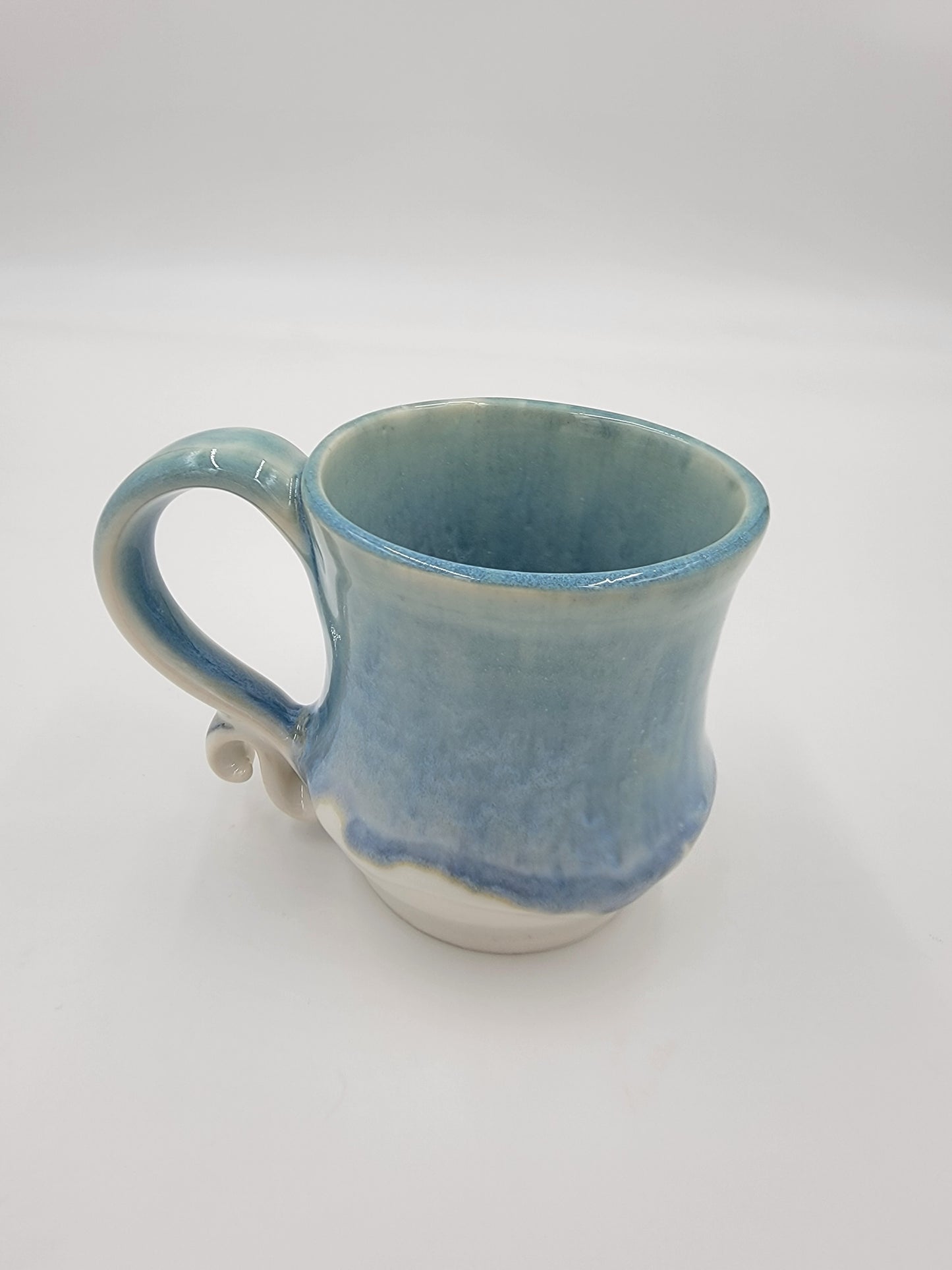 Wheel Thrown Blue Opal Collection Mug #9