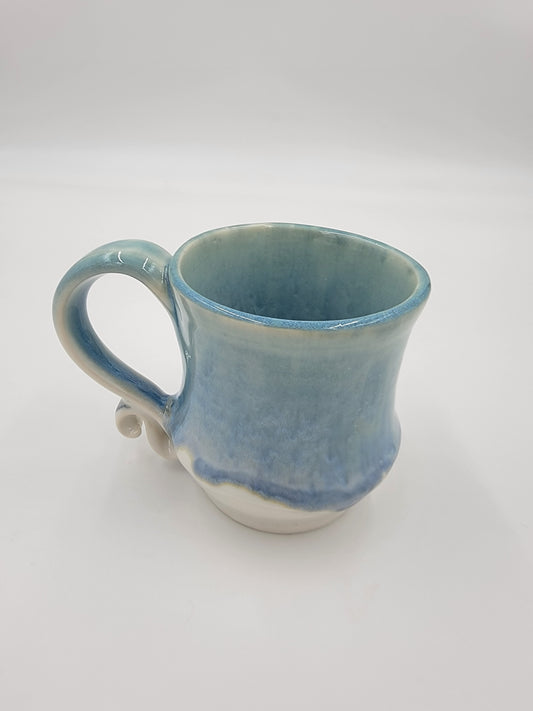 Wheel Thrown Blue Opal Collection Mug #9