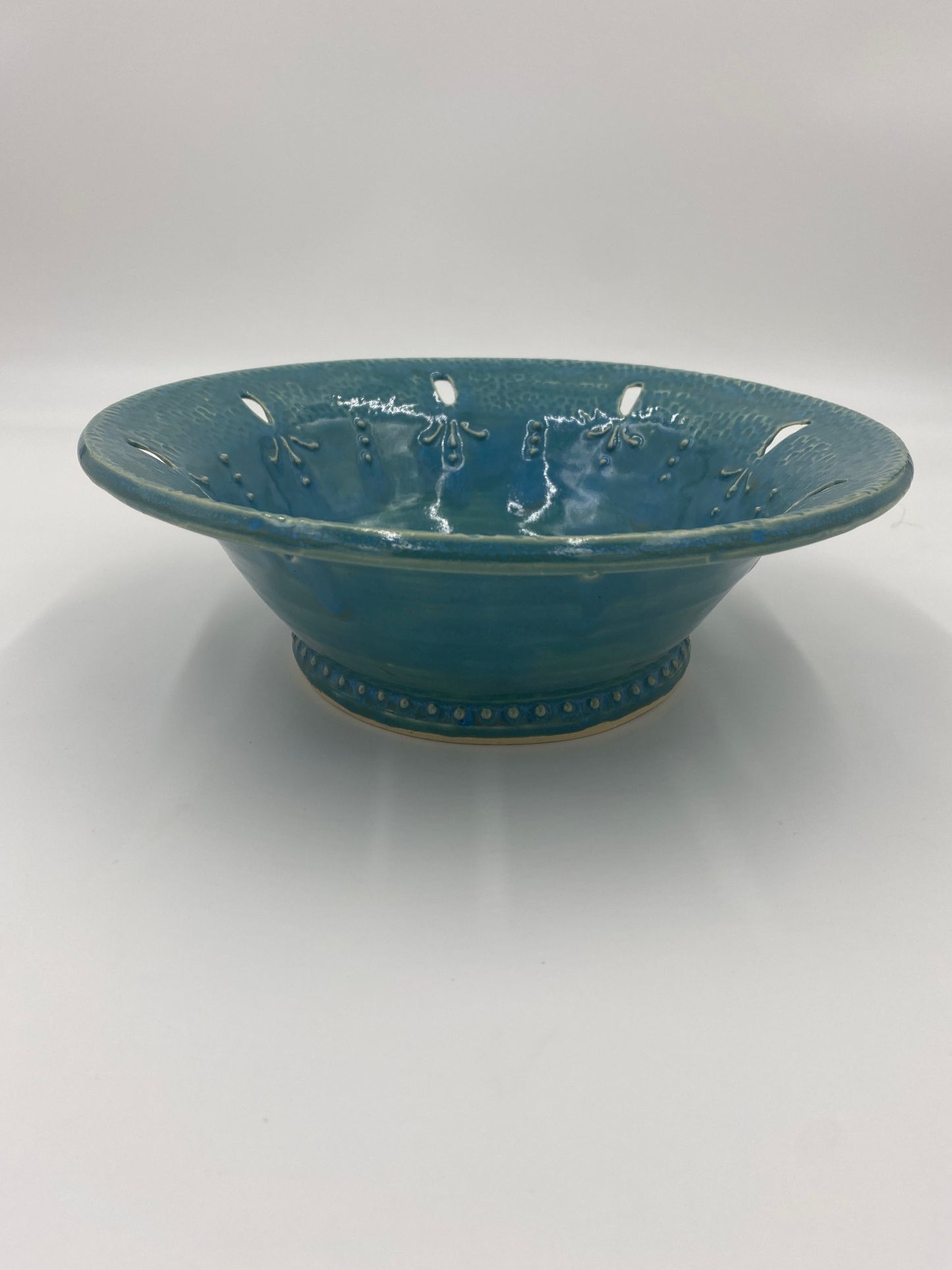 Blue Carved Bowl
