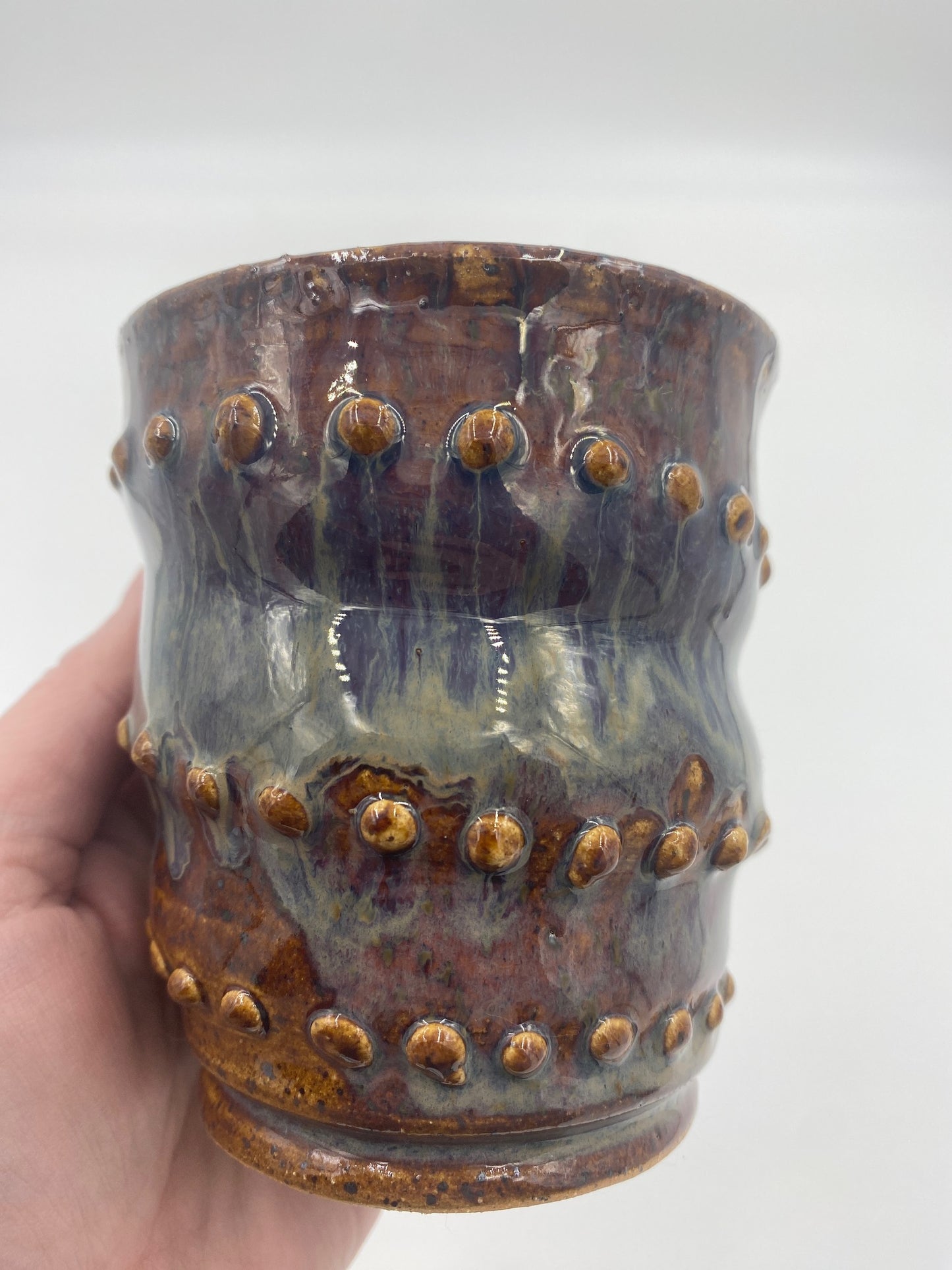 Spiral dotted tumbler #1